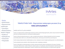 Tablet Screenshot of inartes.fi